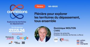 Dominique Wolton interviendra à l'occasion de Connexions 2024, la journée de l'Union des Marques